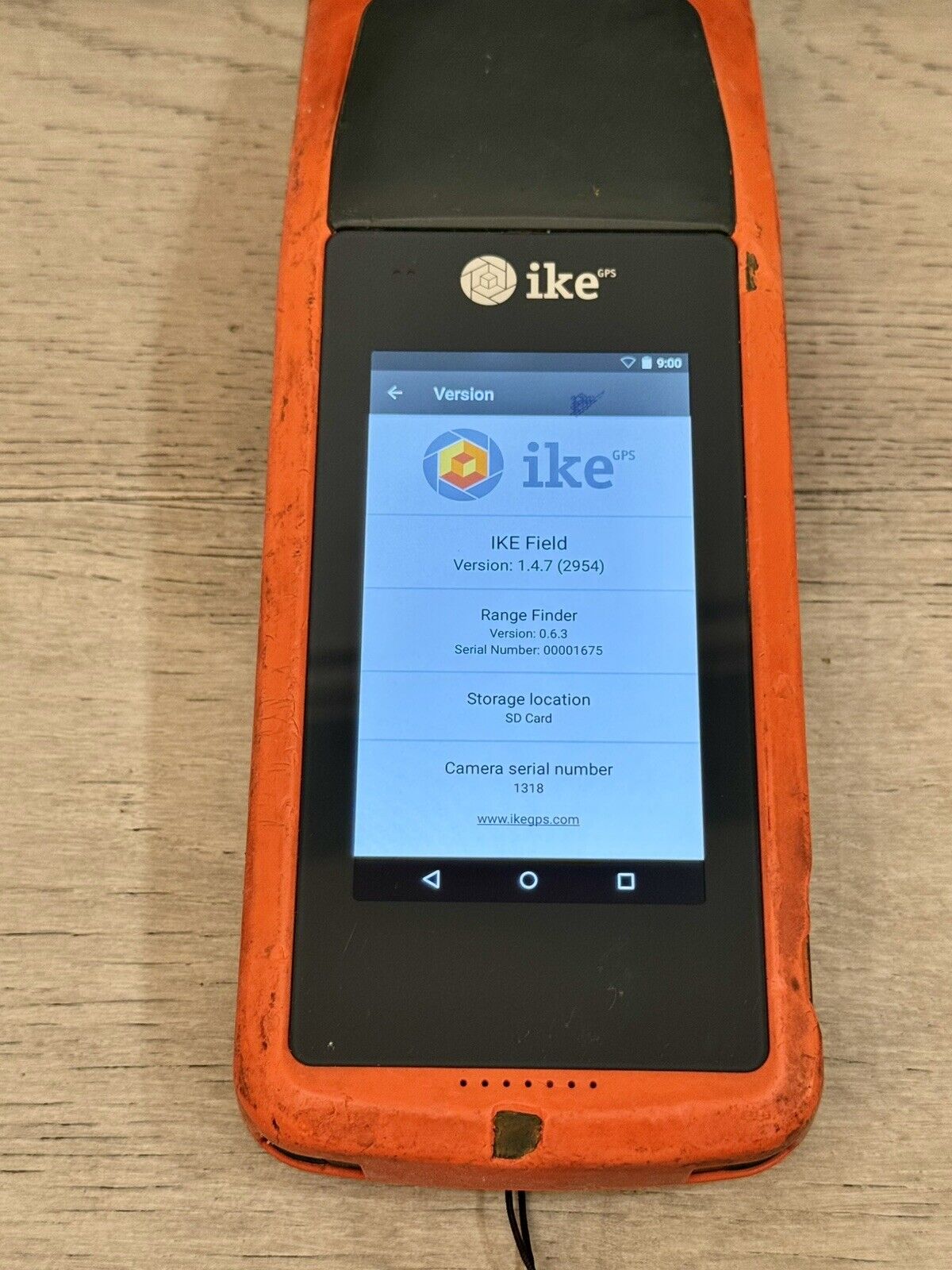 ike 4 GPS Data Collector with IKE Field 1.4.7 Installed ikeGPS Utility Measuring