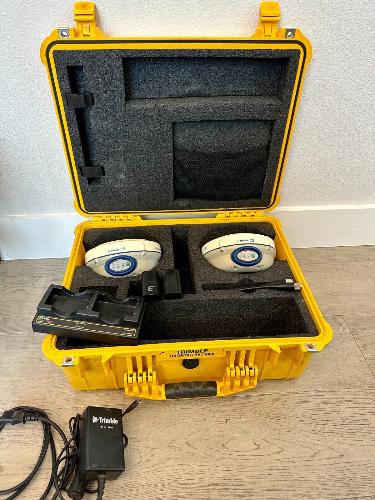 Trimble Dual R6 Model 2 Base & Rover RTK GPS GNSS GLONASS UHF Transmit Enabled