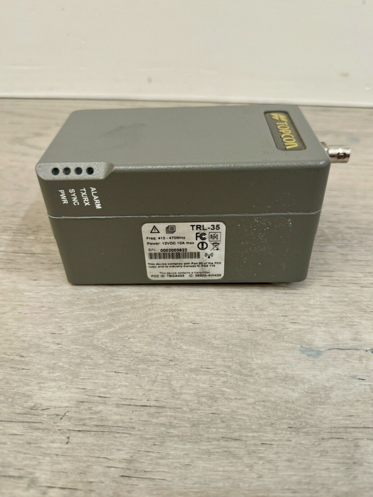 Topcon TRL-35 35W UHF External Radio 410-470MHz Satel Radio Or Repeater Survey