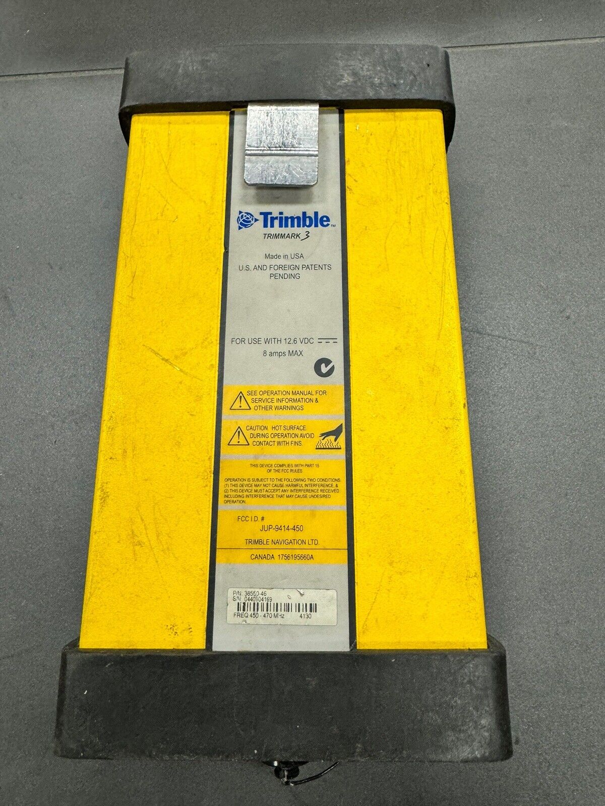 Trimble Trimmark 3 450 - 470MHz UHF Base Radio with Accessories