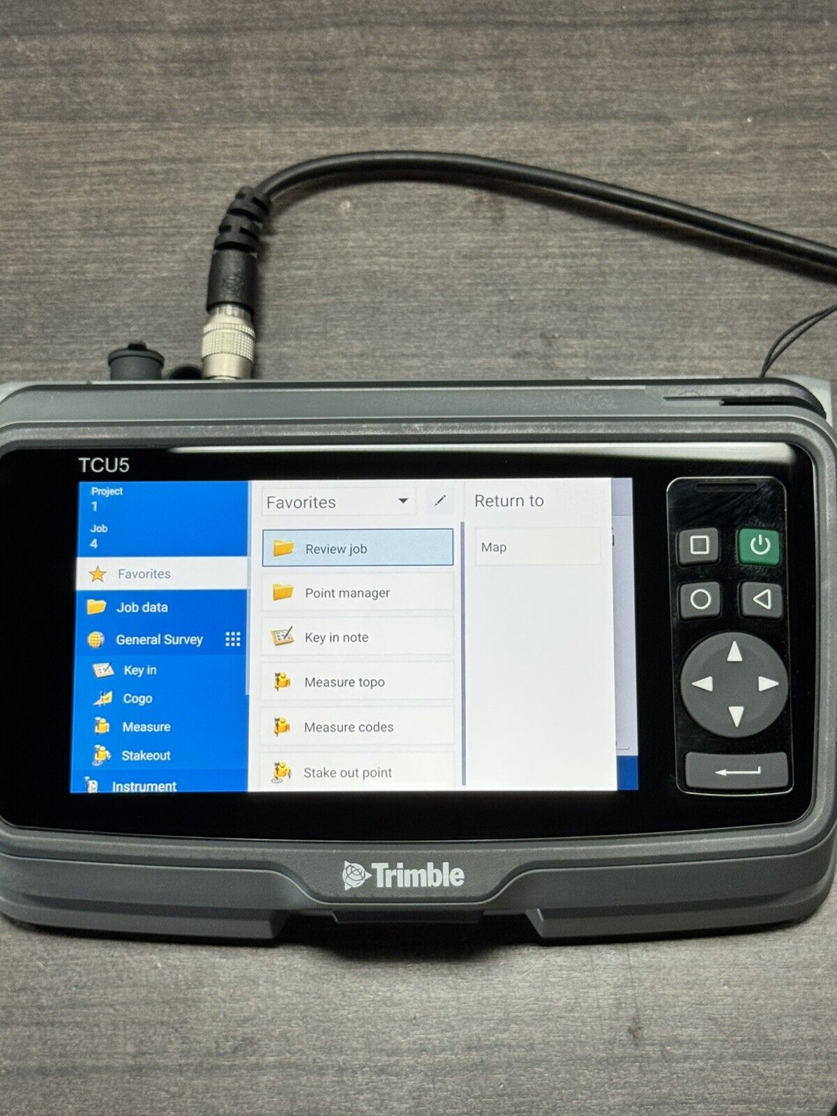 Trimble TCU5 Android Data Collector for S-Series Total Stations - Access 2024.11