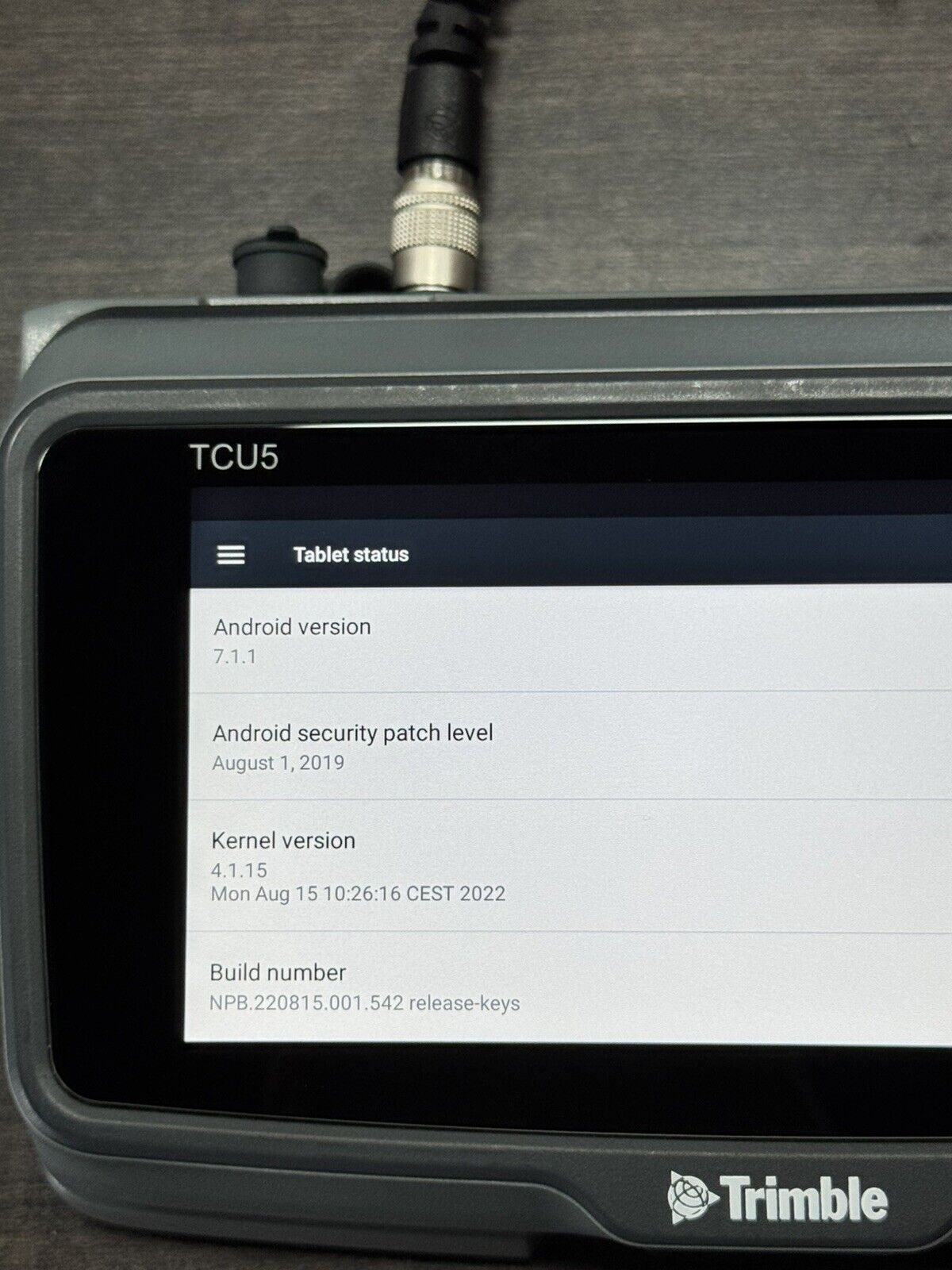 Trimble TCU5 Android Data Collector for S-Series Total Stations - Access 2024.11