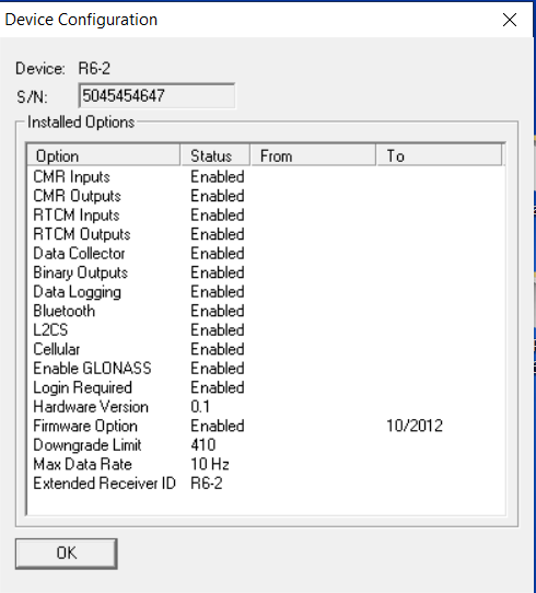 Trimble R6-2 GNSS GPS RTK Rover Receiver 450-470MHz UHF Radio TSC3 Survey Pro