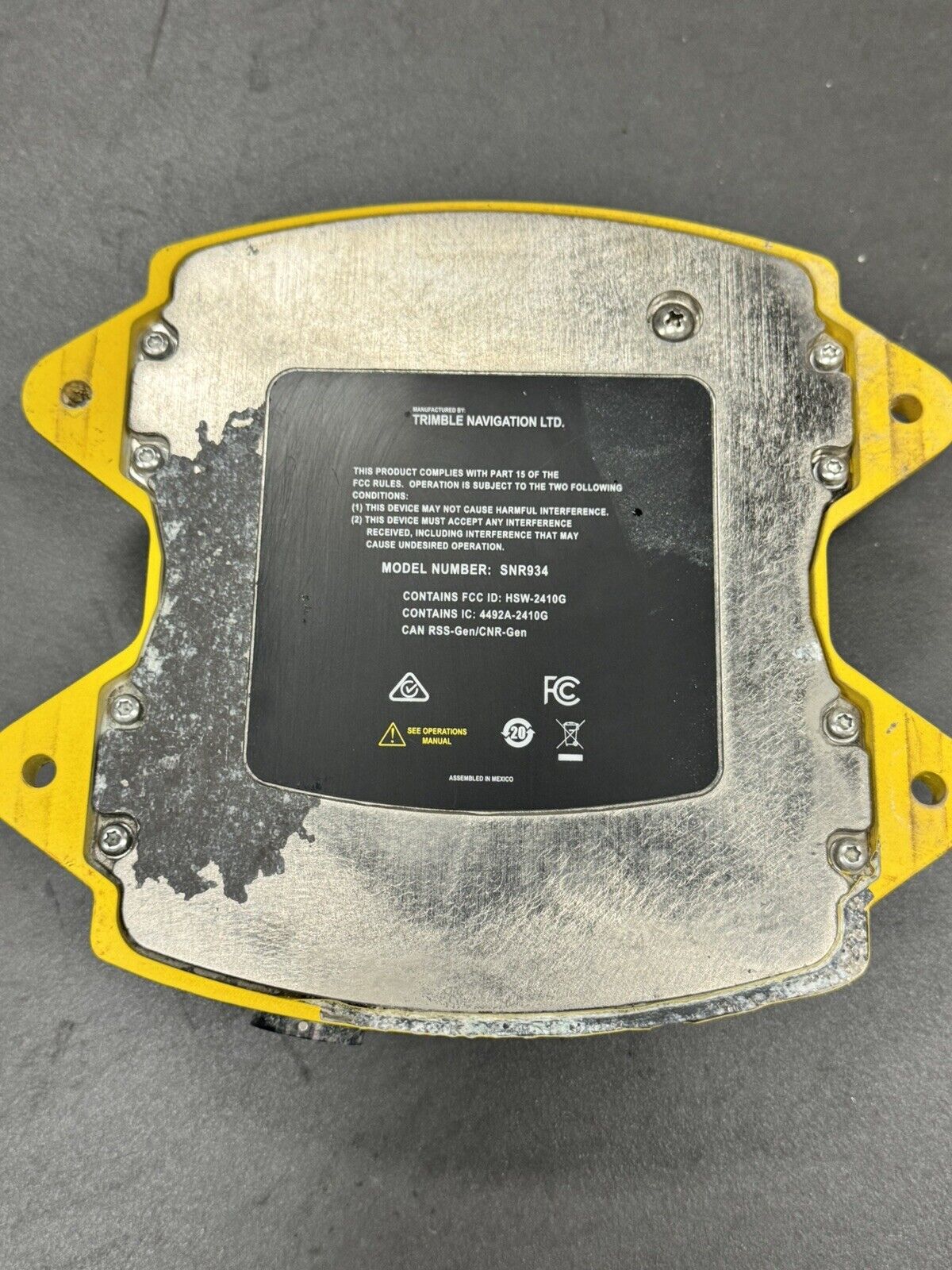 Trimble SNR934 900MHz / 2.4GHZ Machine Dual Band Radio P/N: 97007-34 SNR 934