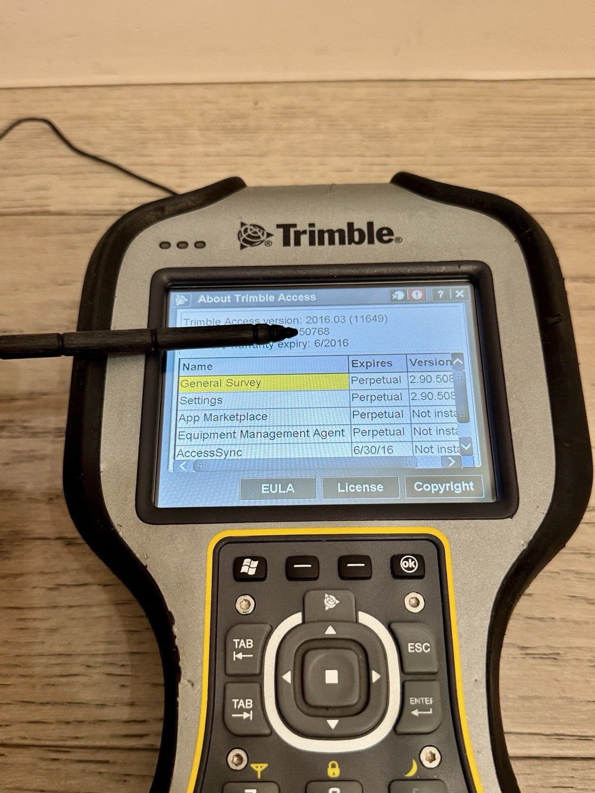 Trimble TSC3 GNSS Data Collector with Trimble Access 2016.03 for R6 R8 R10