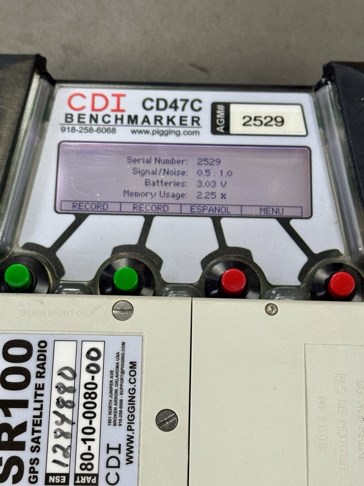 CDI CD47C TRAXALL SR100 Pipeline Pig Tracking Receiver Pipeline Inspection Tool