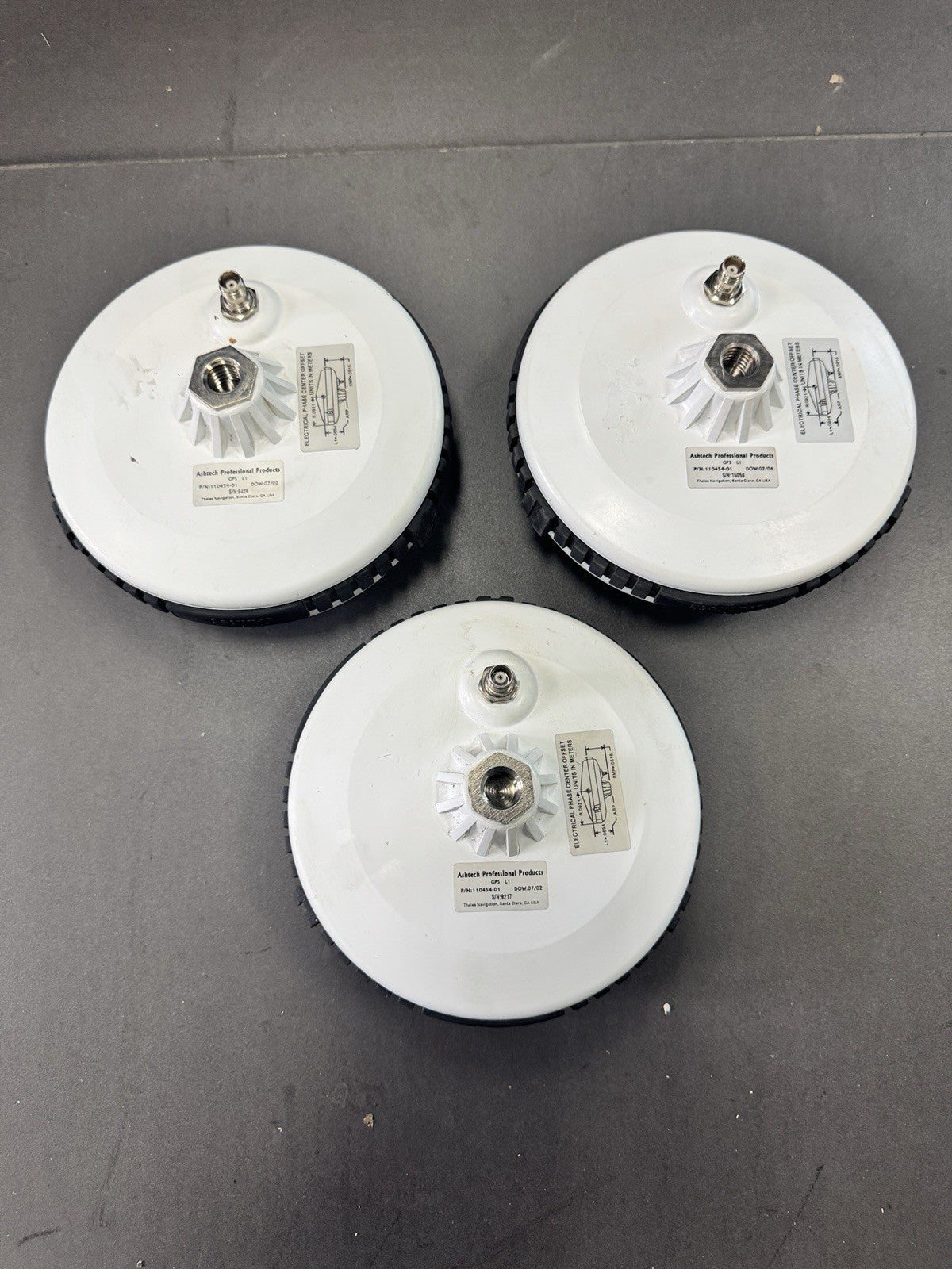 Ashtech GPS L1 Antenna Lot of 3 - Tested In Good Working Condition