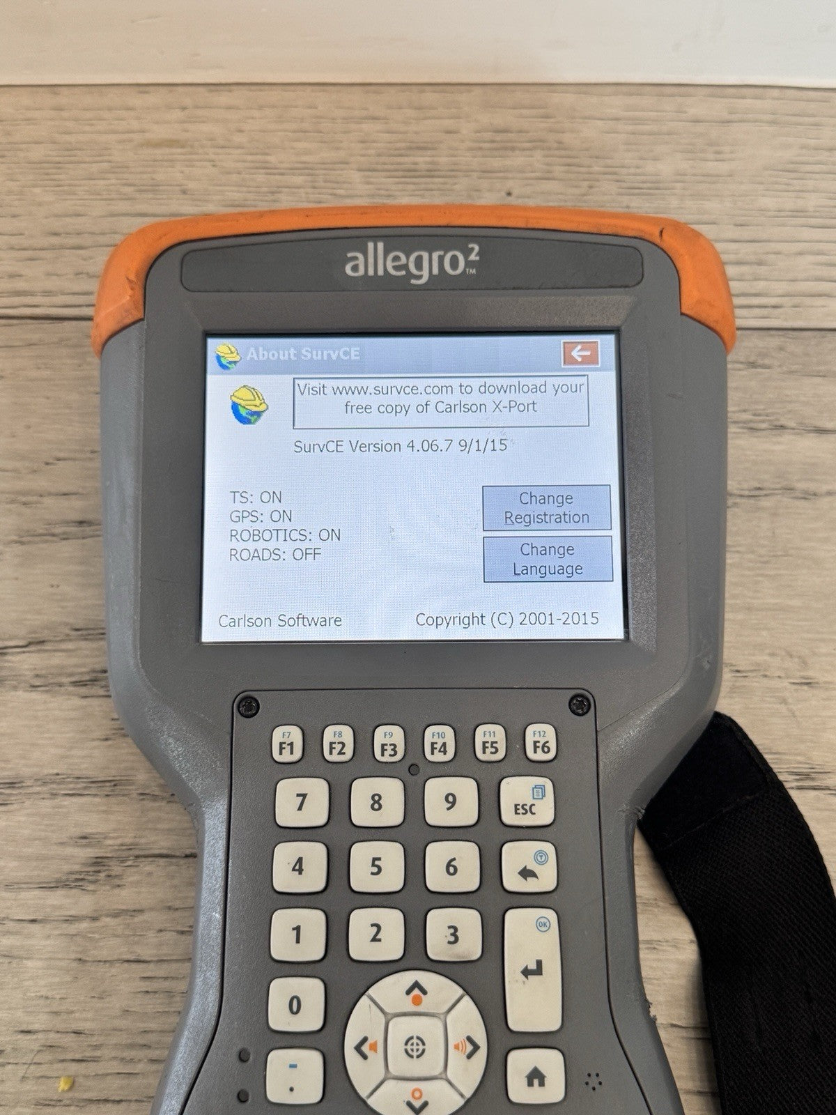 Juniper Allegro 2 Data Collector  w/ SurvCE 4.06 GPS & Total Station & Robotics